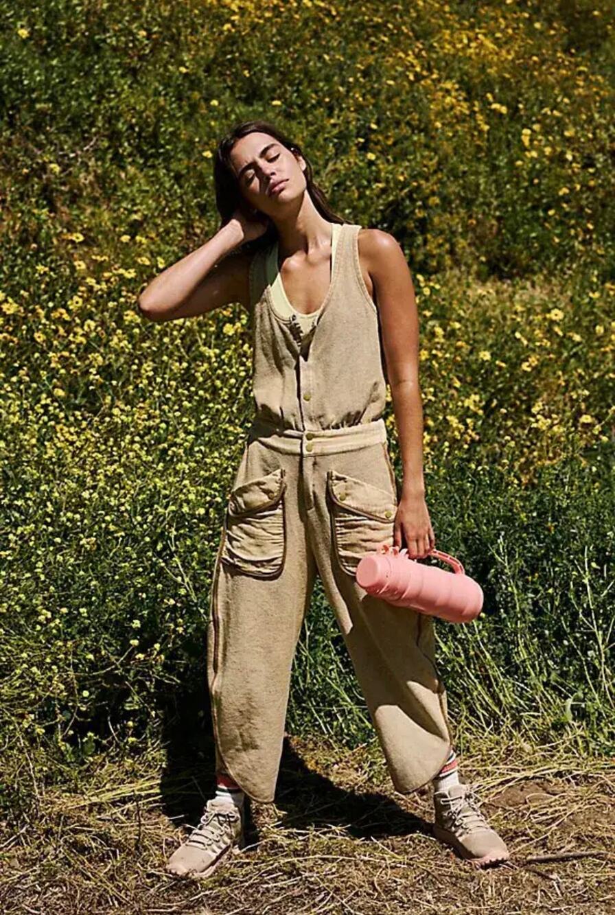 Free People FP Movement Timko Onesie Matcha XS NWT $148